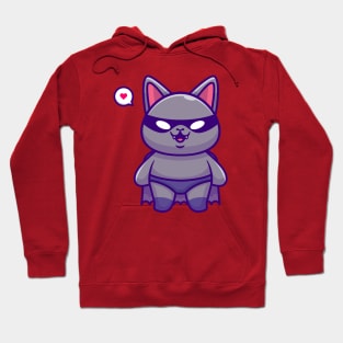 Cute Bat Super Hero Cartoon Hoodie